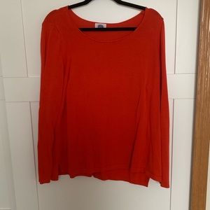 Old Navy Orange-Red Long Sleeve Shirt | size xxl